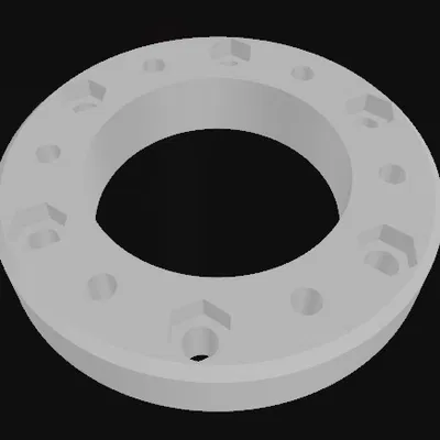 Spacer 16mm chuyển 6x74mm M6 sang 6x70mm M5 lệch 30°