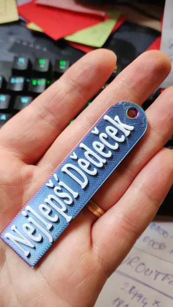 Móc khóa “Ông tuyệt nhất” hai màu - Image 2