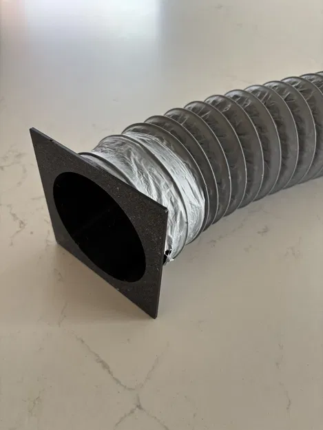 Khớp nối ống hút bụi gắn tường 100mm (Extraction tube wall coupling 100mm) - Image 2