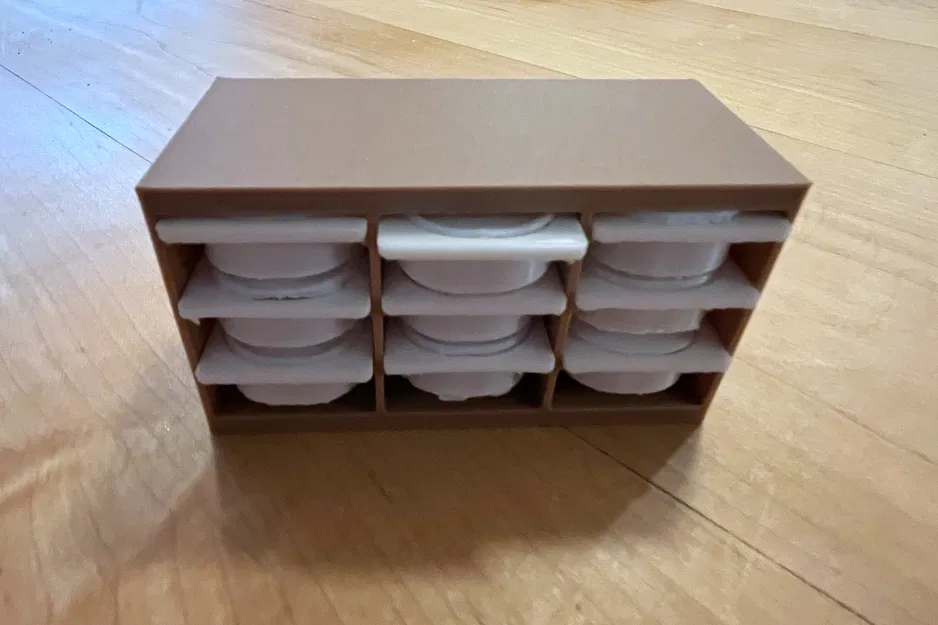 Tủ lưu trữ IKEA TROFAST 1:12 cho dollhouse (Remix) - Image 1