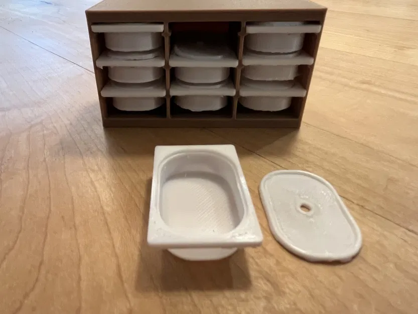 Tủ lưu trữ IKEA TROFAST 1:12 cho dollhouse (Remix) - Image 2