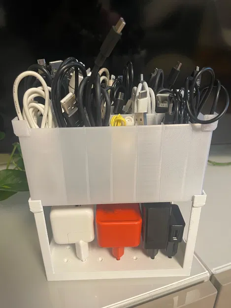 Modular StackBox: Hệ organizer dây cáp & adapter dạng xếp chồng (Stackable) - Image 1