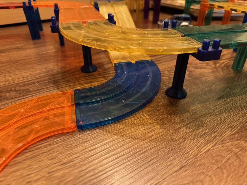 Chân đỡ một trụ cho đường đua xe nam châm EliFix - Image 1