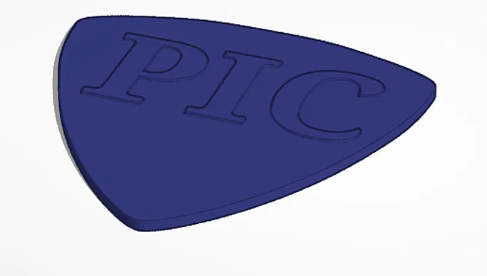 Pick đàn guitar có chữ “Pick” – Tối giản & hài nhẹ - Image 1