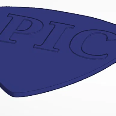 Pick đàn guitar có chữ “Pick” – Tối giản & hài nhẹ