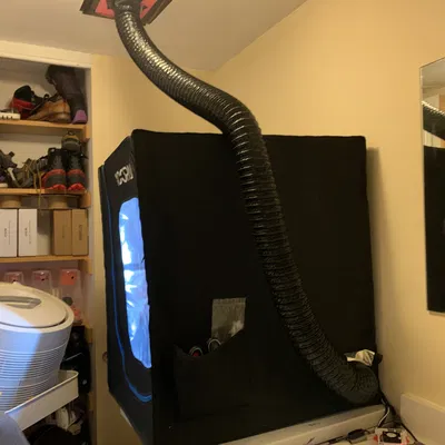 Adapter quạt hút phòng tắm sang ống 80mm – Vent cho enclosure máy in 3D