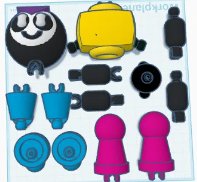 Meeple Action Figure – Mô hình nhân vật in 3D - Image 1