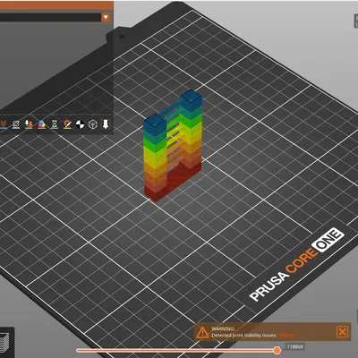 Petg260 của Potorale: thay đổi nhiệt độ theo chiều cao