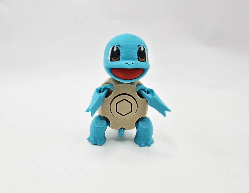 Flexi Squirtle – Squirtle flexi khớp cử động (print-in-place) - Image 2