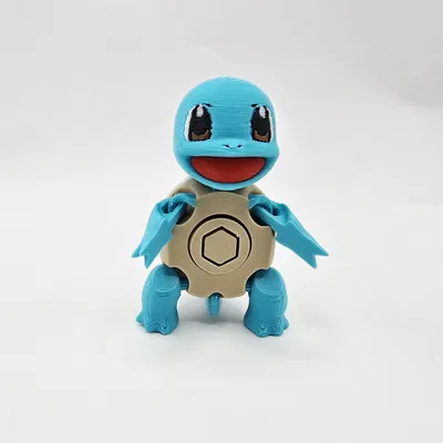 Flexi Squirtle – Squirtle flexi khớp cử động (print-in-place)