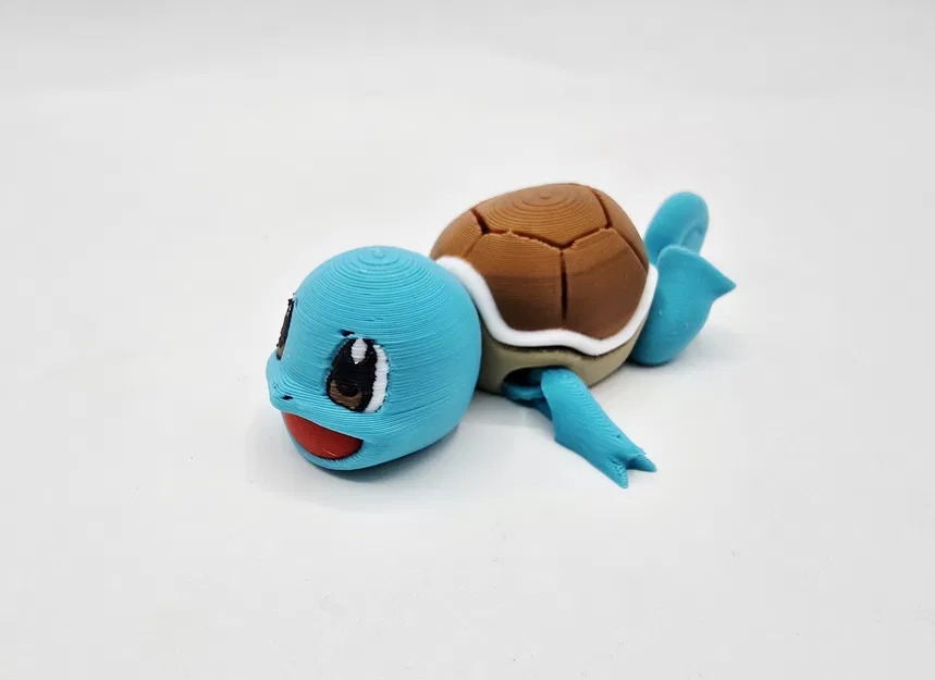 Flexi Squirtle – Squirtle flexi khớp cử động (print-in-place) - Image 3