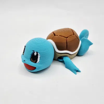Flexi Squirtle – Squirtle flexi khớp cử động (print-in-place)