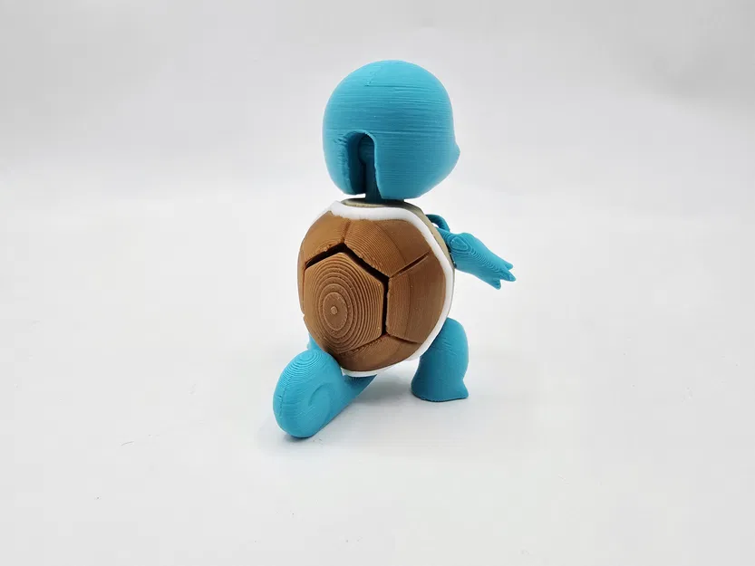 Flexi Squirtle – Squirtle flexi khớp cử động (print-in-place) - Image 4