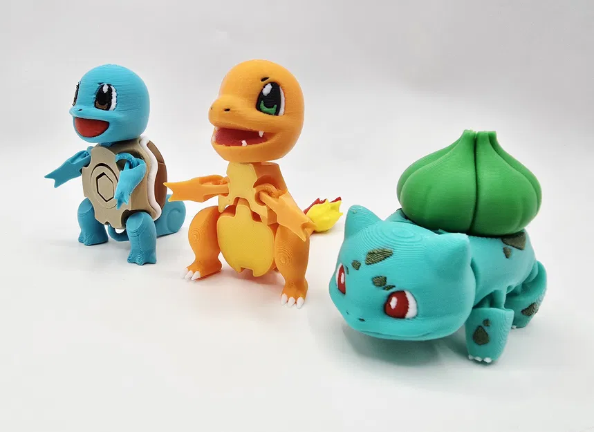 Flexi Squirtle – Squirtle flexi khớp cử động (print-in-place) - Image 7