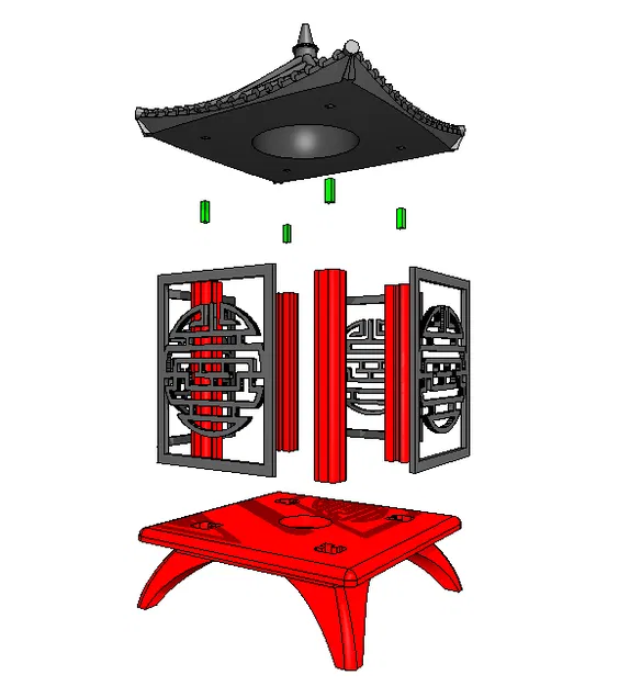 Đèn lồng Nhật Bản – Pagode Light - Image 3