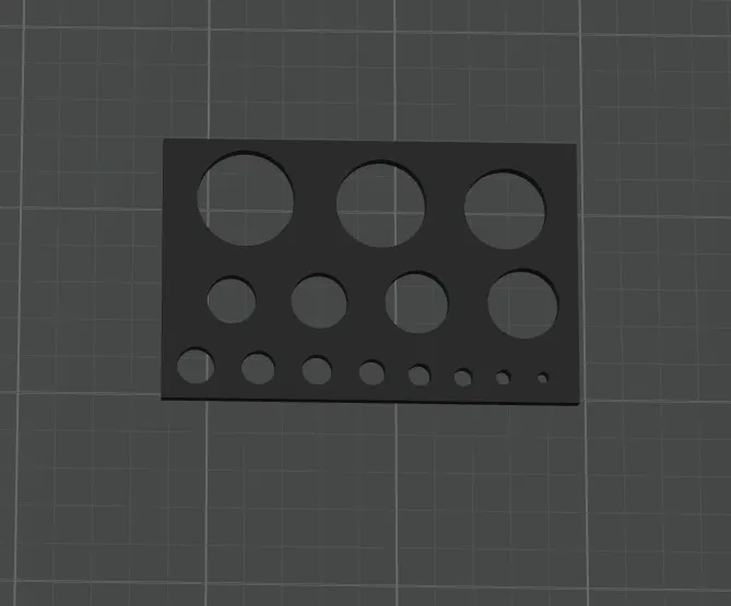 Khuôn vẽ vòng tròn (circle stencil) - Image 1