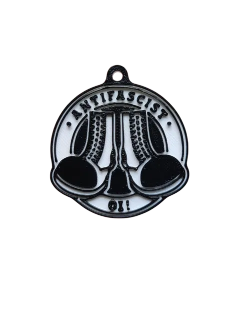 Móc khóa đôi boots ANTIFASCIST - Image 1