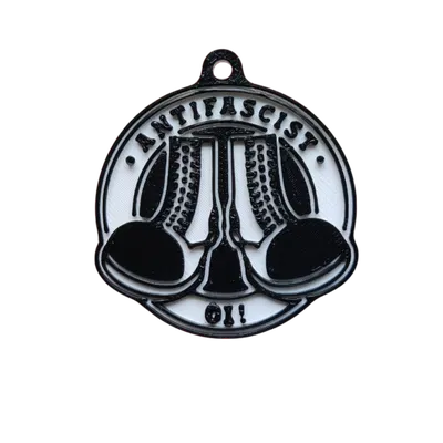 Móc khóa đôi boots ANTIFASCIST