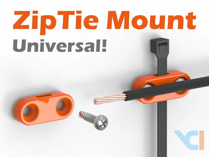 Zip Tie Mount - Universal (Ngàm gắn zip tie đa dụng) - Image 1