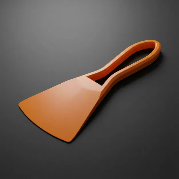 Scraper gỡ mẫu cho bàn in 3D ergonomic (dễ in, mép bo tròn) - Image 1