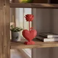 Hoa Hồng Lowpoly Kèm Đế Trái Tim - Decor Ngày Valentine - Thumbnail 1