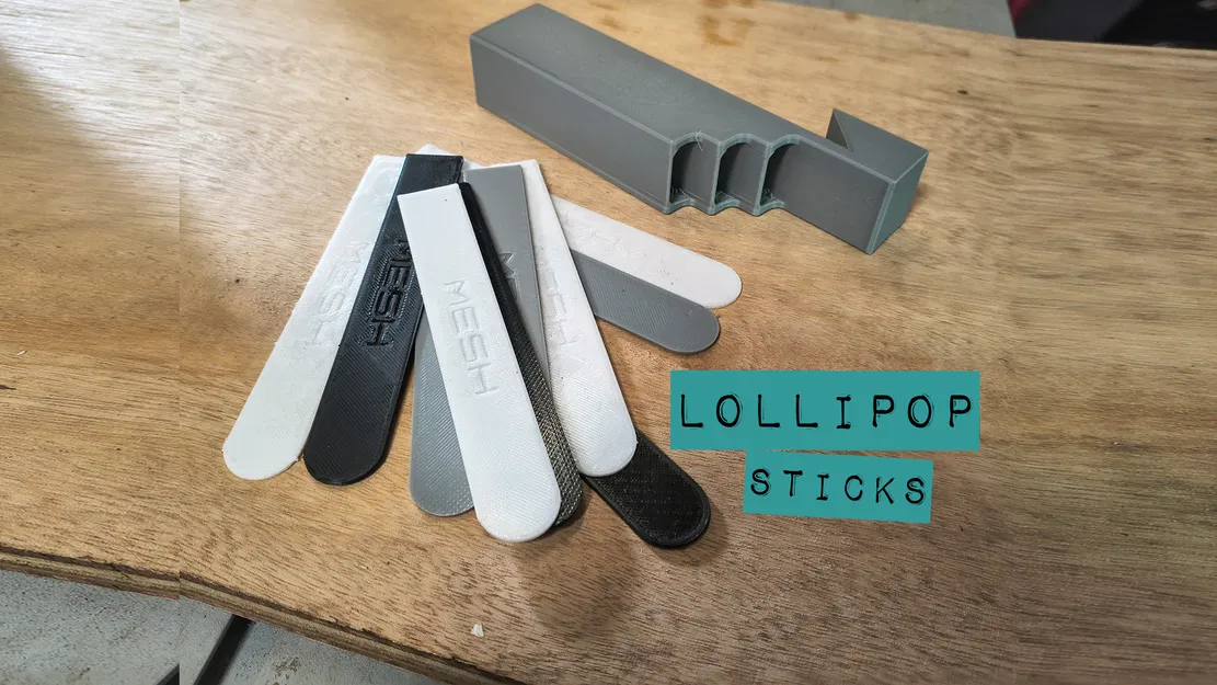 Que khuấy (lollipop sticks) & French Cleat Holder - Image 1