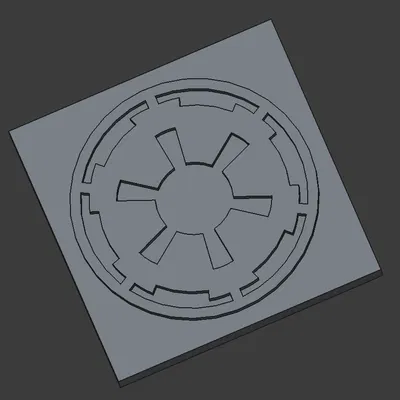 Tấm trang trí logo Đế Chế (Star Wars) (Empire logo Deco plate)