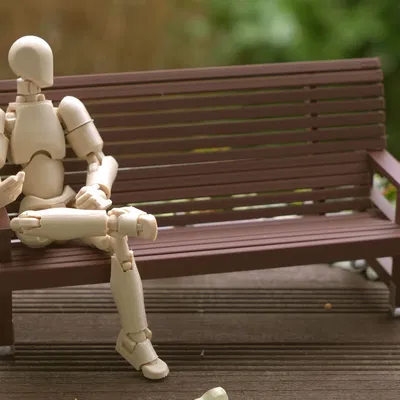 Băng ghế sân vườn thật tỉ lệ 1:10