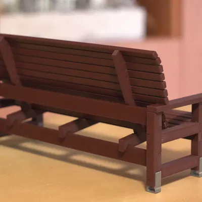 Băng ghế sân vườn thật tỉ lệ 1:10