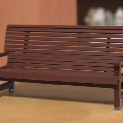Băng ghế sân vườn thật tỉ lệ 1:10