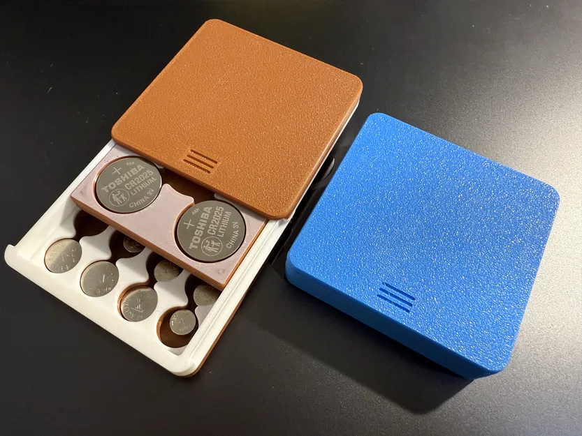 Hộp đựng pin Coin Cell / Button Battery dạng trượt (dễ dùng) - Image 1