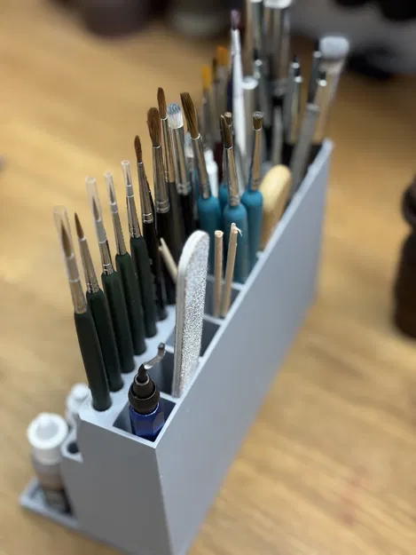 Giá đỡ & Organizer cọ sơn hobby cho sơn miniature Mk.I - Image 3