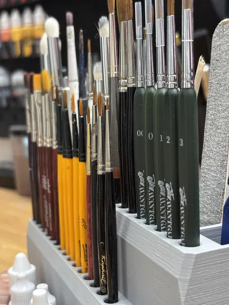 Giá đỡ & Organizer cọ sơn hobby cho sơn miniature Mk.I - Image 4