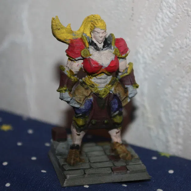 Mini TTRPG DND Nữ Paladin (No Support) in FDM - Image 3