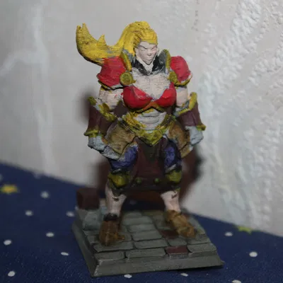 Mini TTRPG DND Nữ Paladin (No Support) in FDM