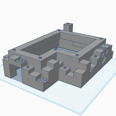 Chân đế trưng bày Lego Minecraft 21243 The Frozen Peaks