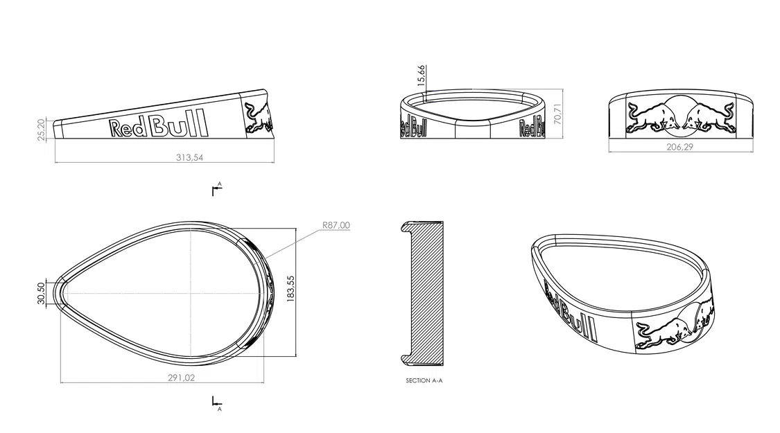 Giá đỡ nón Motocross Red Bull - Image 7