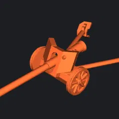 LEGO MILITARY - Pháo chống tăng Đức PAK 40 WW2 (tương thích LEGO)