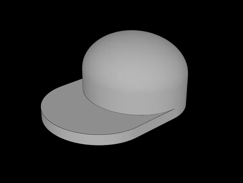 Nón Minifig LEGO Compatible (4485.dat) vành dài, phẳng - Image 1