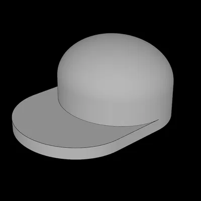 Nón Minifig LEGO Compatible (4485.dat) vành dài, phẳng