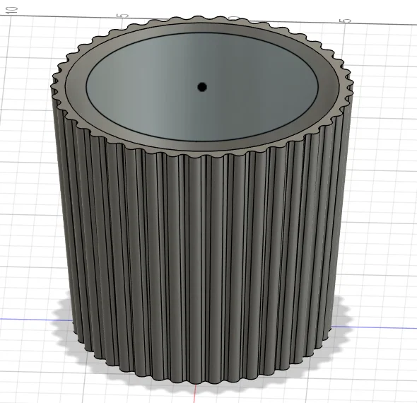Blumentopf23 – Chậu cây 3D thiết kế gân sọc - Image 1