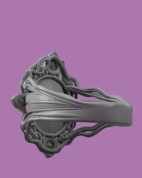 Nhẫn Om (Om Ring) – Trang sức tâm linh in 3D - Image 4