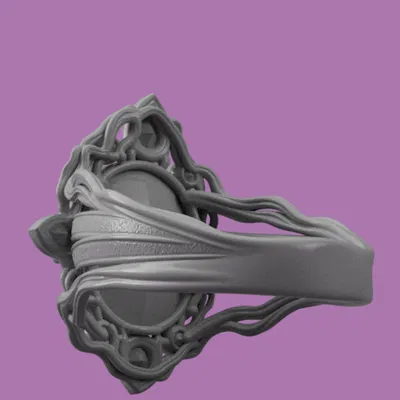 Nhẫn Om (Om Ring) – Trang sức tâm linh in 3D