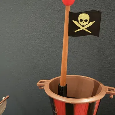 Cờ cột buồm Kaptein Sabeltann - Den sorte Dame