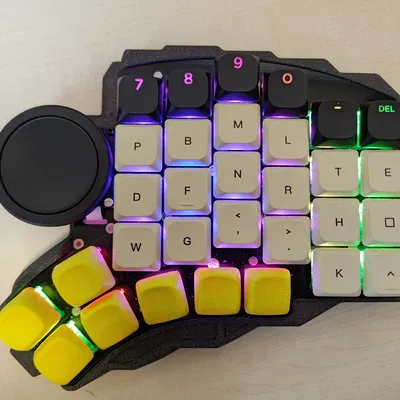 Case bàn phím split Halcyon Elora phong cách sci‑fi