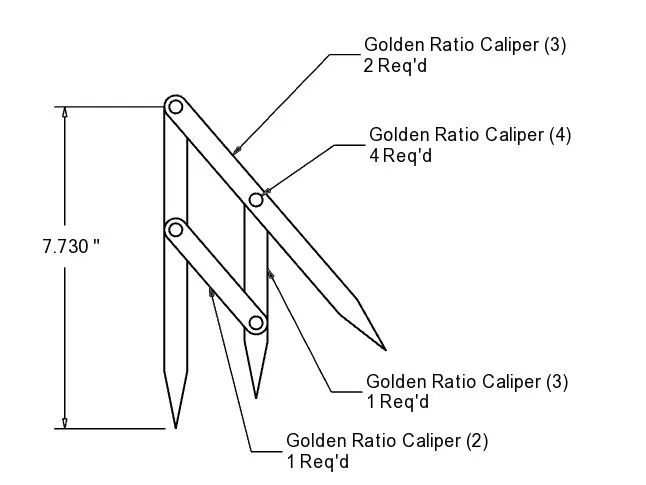 Thước Golden Ratio Calipers - Image 1