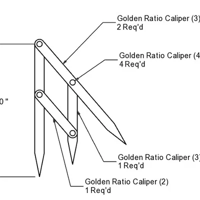 Thước Golden Ratio Calipers