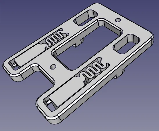 Ngàm gắn DIN rail cho MeanWell LRS-35 (LRS-35 DIN Mount) - Image 1