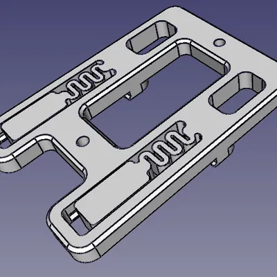 Ngàm gắn DIN rail cho MeanWell LRS-35 (LRS-35 DIN Mount)