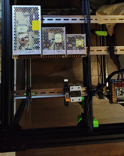 Ngàm gắn DIN rail cho MeanWell LRS-35 (LRS-35 DIN Mount) - Image 2